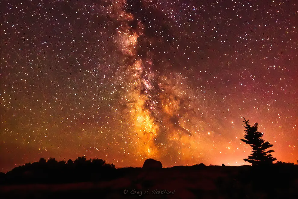 View of Milky Way from Cadillac Mountain